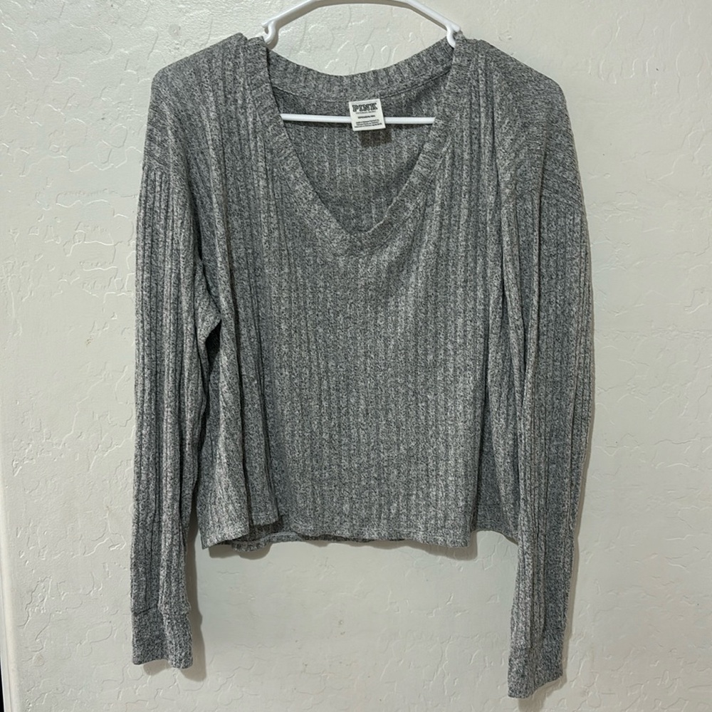 PINK Grey long sleeve